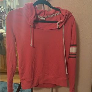 Pink crop hoodie